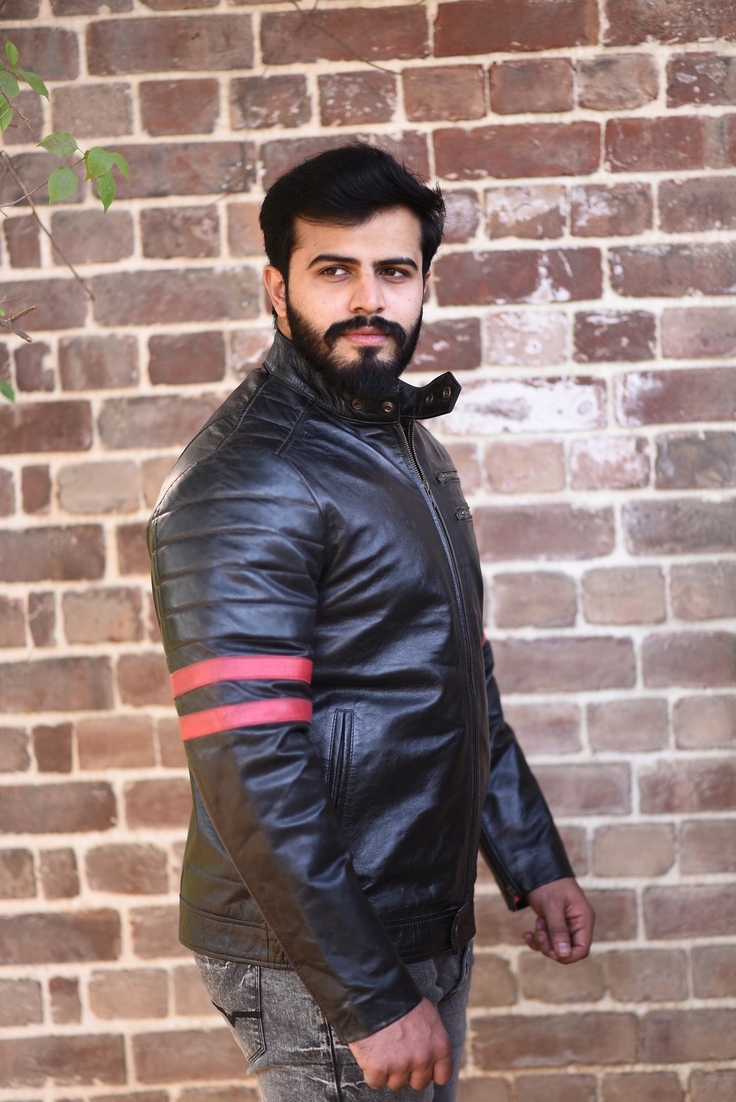 Vortex Arm Leather Jacket