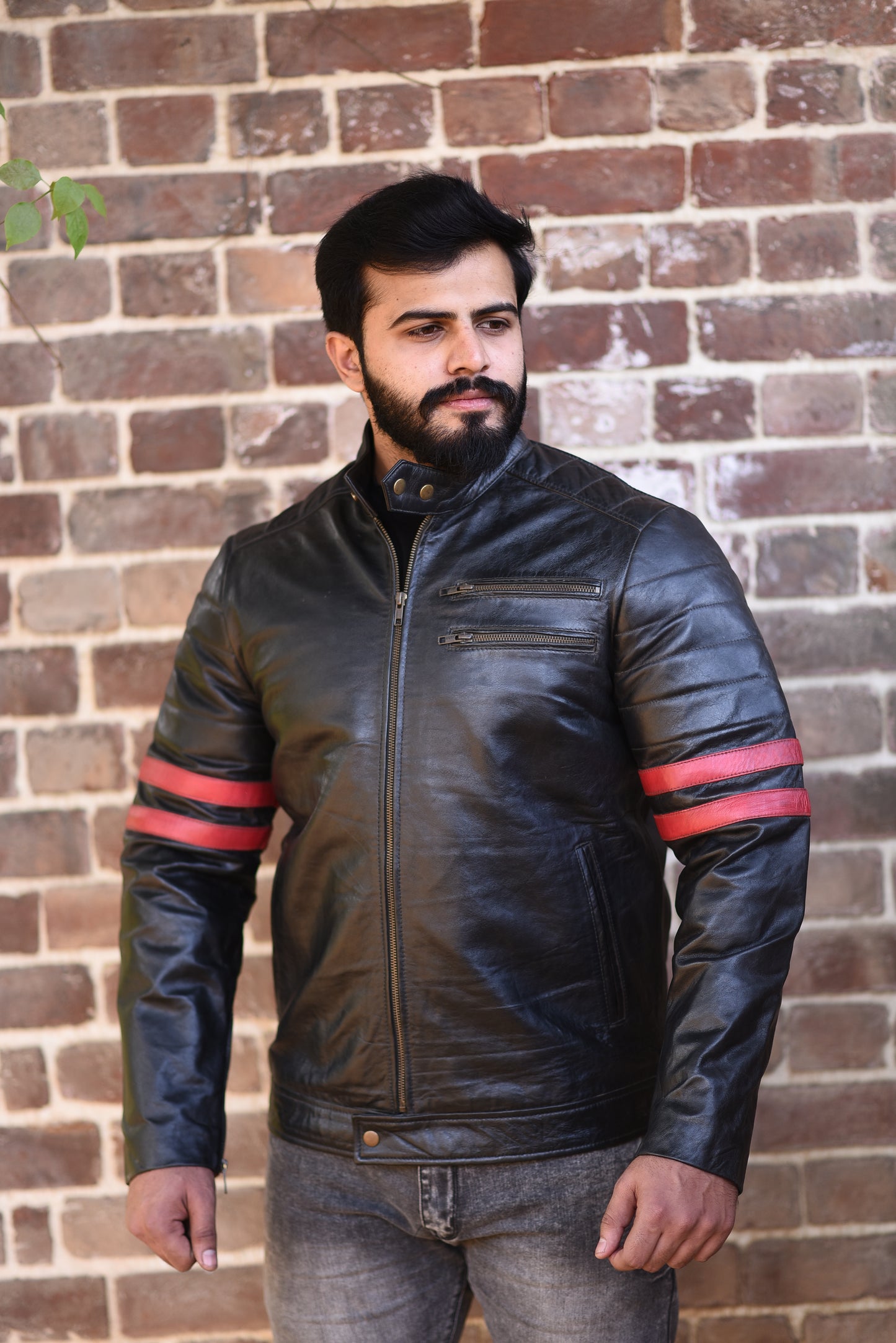 Vortex Arm Leather Jacket