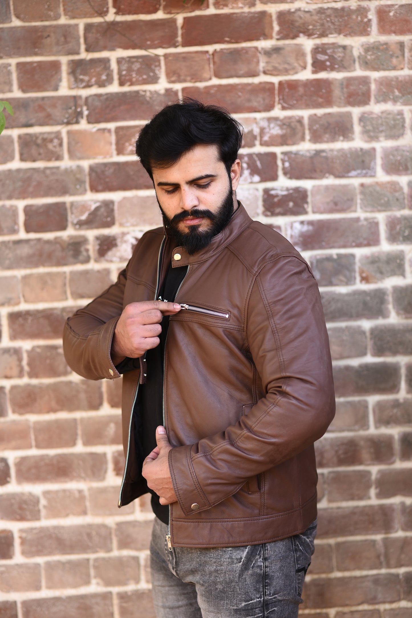 Timber Biker Leather Jacket