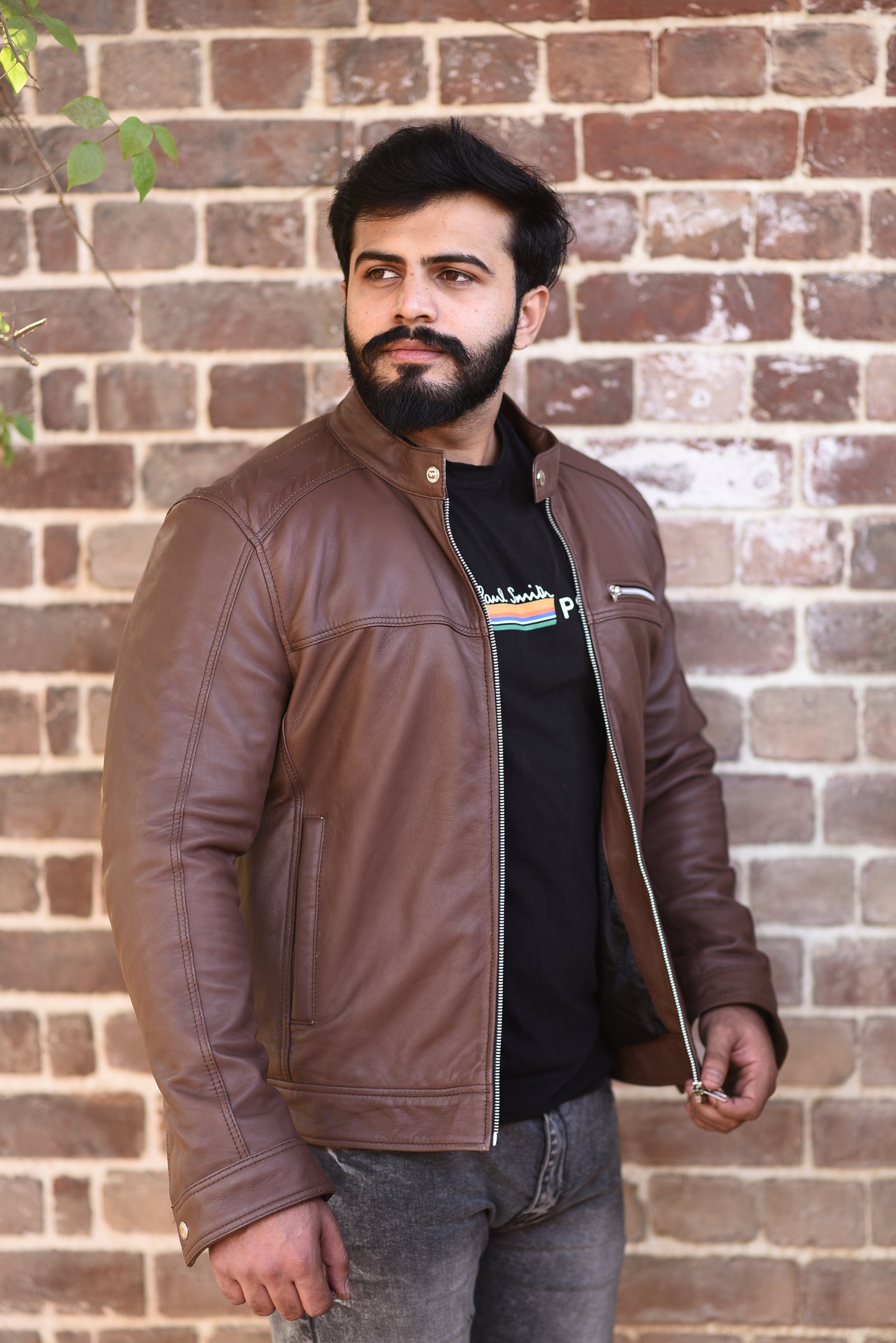 Timber Biker Leather Jacket