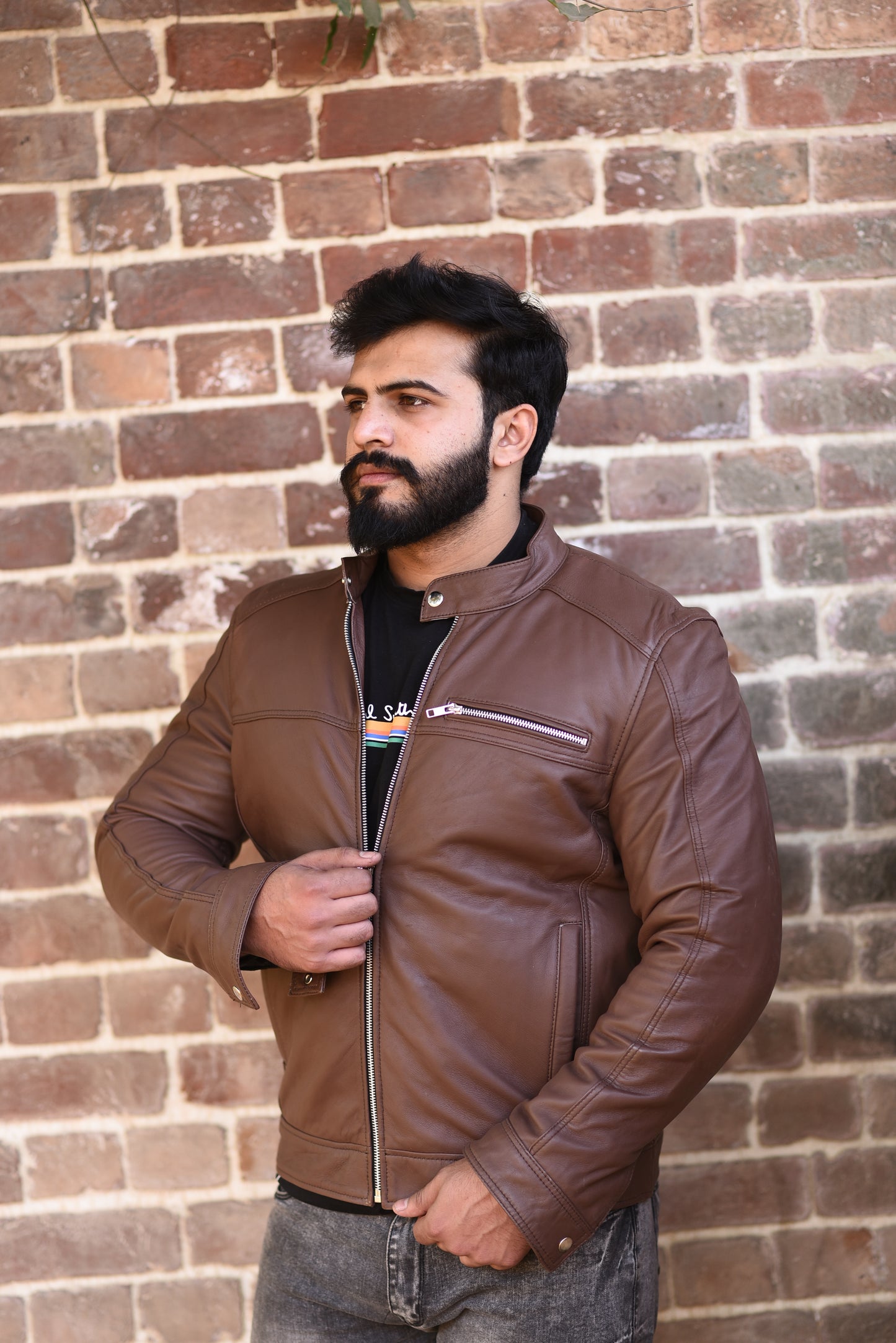 Timber Biker Leather Jacket