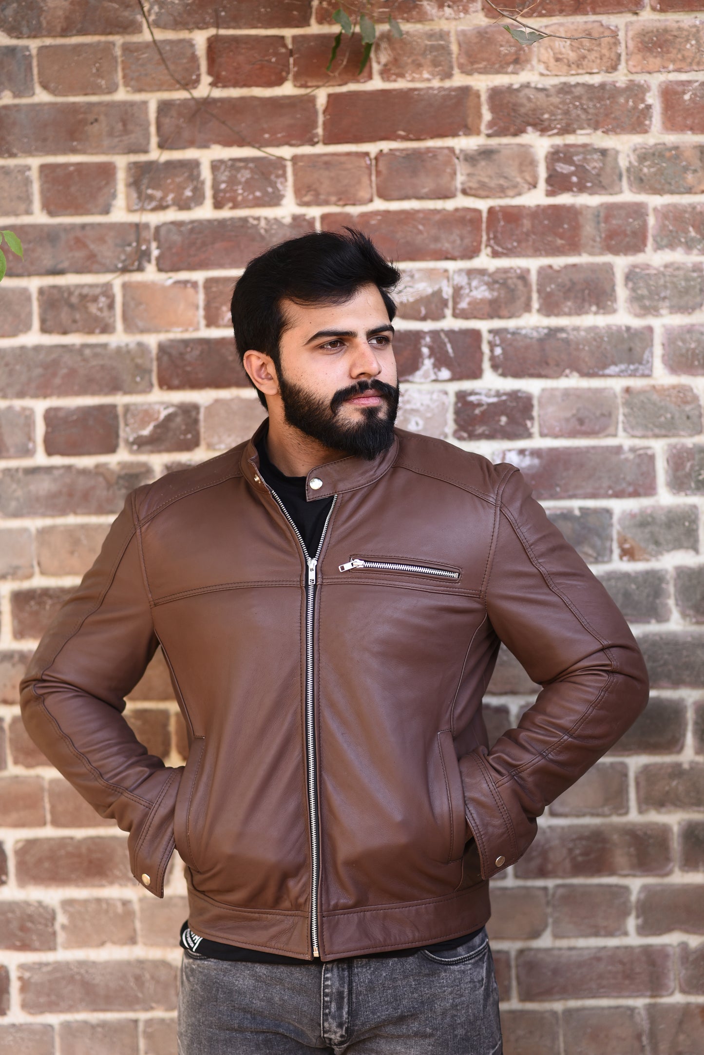 Timber Biker Leather Jacket