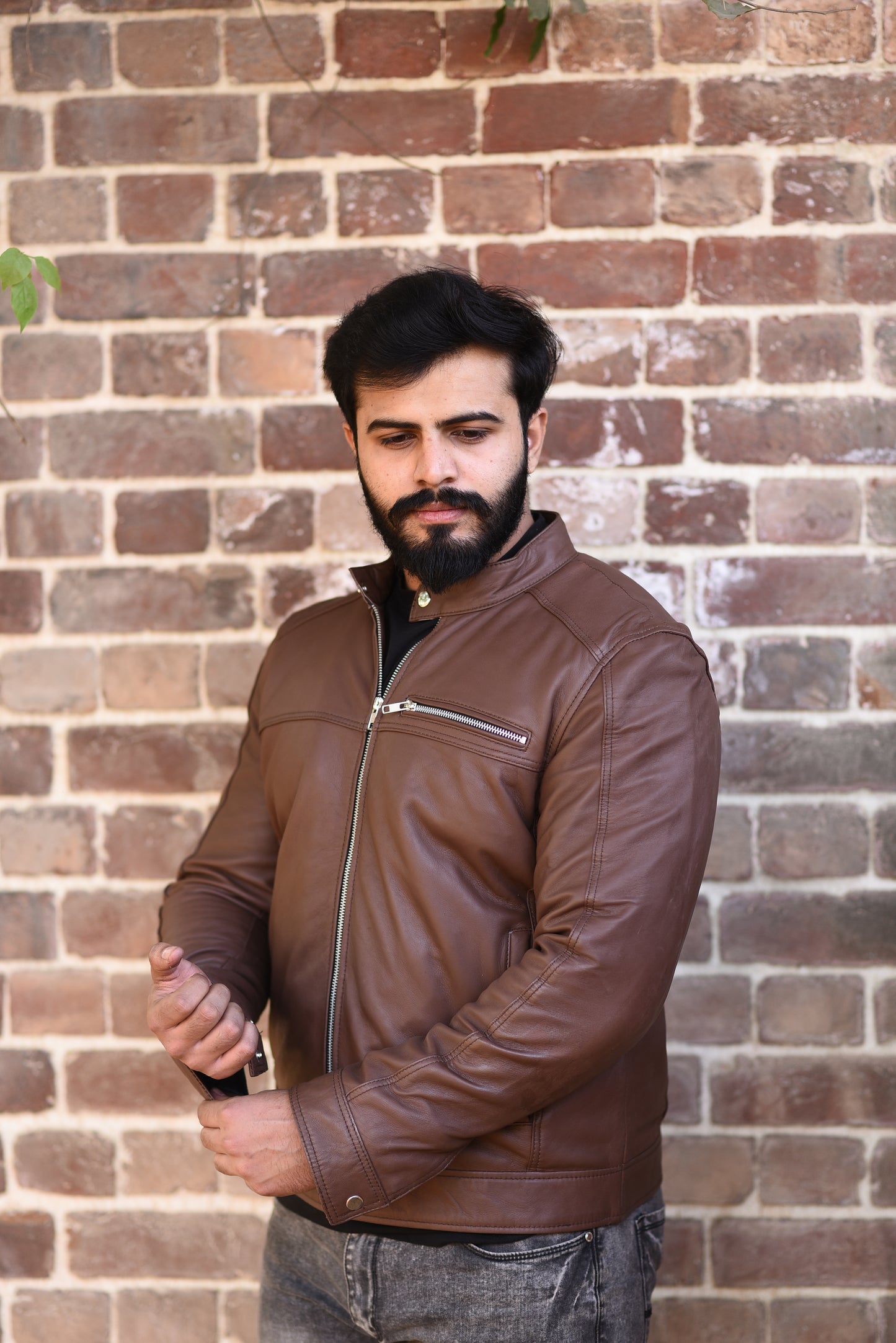 Timber Biker Leather Jacket